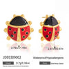 Sweet Style Stainless Steel And Titanium Steel Insect And Butterfly Dragonfly Dripping Oil Earrings For Women