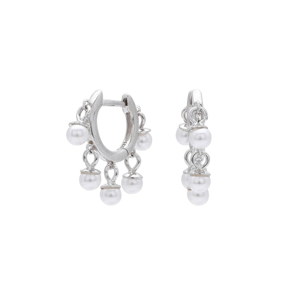 Sweet Style 925 Sterling Silver Pearl Earrings For Women