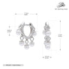 Sweet Style 925 Sterling Silver Pearl Earrings For Women