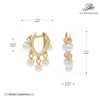 Sweet Style 925 Sterling Silver Pearl Earrings For Women