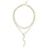 Sweet Tassel Imitation Pearl Alloy Rhinestone Women'S Layered Necklaces
