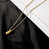 Sweet Water Droplets Titanium Steel Plating Pendant Necklace