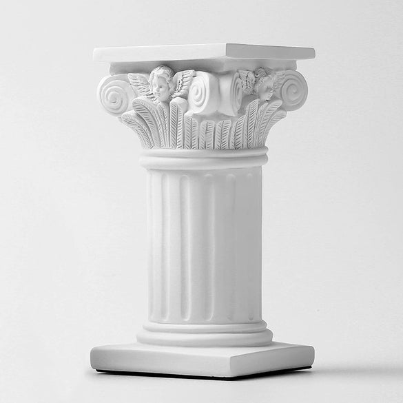 Synthetic Resin Roman Column Angel Statue Ornament Decorative Tabletop Tv Cabinet Home Decor Accent