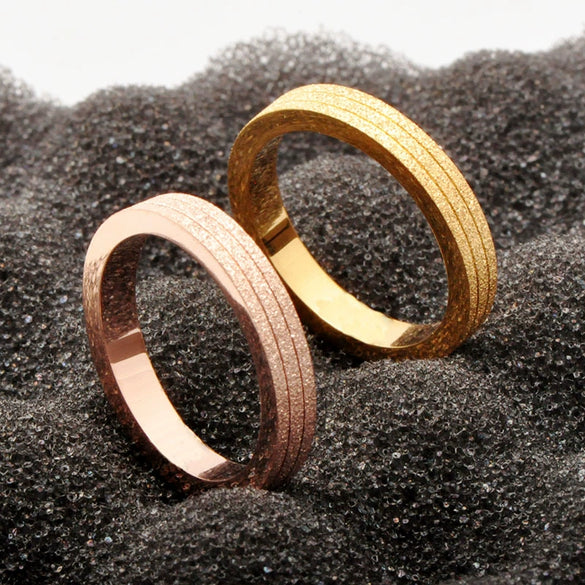 Tail Ring Titanium Steel Drop Shape Electroplated Fashion Ring For Women And Couple