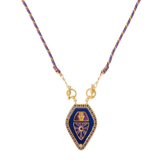 Tarot Necklace Copper Electroplated Real Gold Geometric Style Unisex