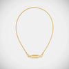 Tarot Necklace Copper Geometric Heart Shaped Retro Style Set With Diamonds