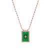 Tarot Necklace Copper Geometric Heart Shaped Retro Style Set With Diamonds
