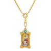 Tarot Necklace Copper Star Shape Electroplated Bohemian Style Unisex Water Wave Chain