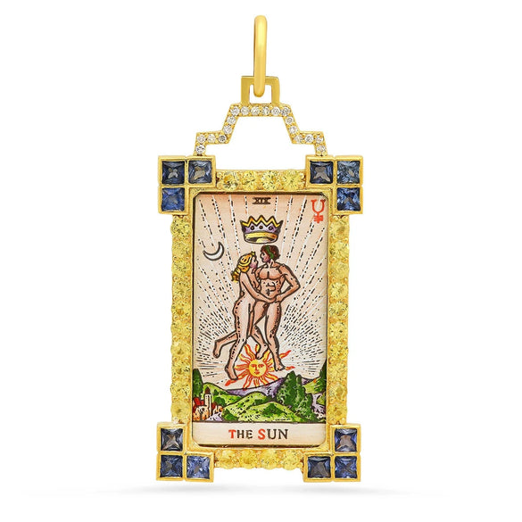 Tarot Necklace Copper Star Shape Electroplated Bohemian Style Unisex Water Wave Chain