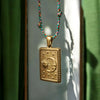 Tarot Stainless Steel Titanium Steel Necklace With Sun Moon Devil Eye Geometric Pattern And Electroplating
