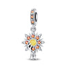 Tarot Star Moon Hourglass Pendant Diy String Jewelry Beads Copper Silver Plated Bracelet Accessories With Dripping Oil Process