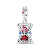 Tarot Star Moon Hourglass Pendant Diy String Jewelry Beads Copper Silver Plated Bracelet Accessories With Dripping Oil Process