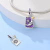 Tarot Star Moon Hourglass Pendant Diy String Jewelry Beads Copper Silver Plated Bracelet Accessories With Dripping Oil Process