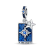 Tarot Star Moon Hourglass Pendant Diy String Jewelry Beads Copper Silver Plated Bracelet Accessories With Dripping Oil Process