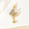 Tassel Butterfly Bow Animal Zodiac Copper Necklace With Diamonds Original Design