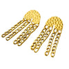 Tassel Chain Titanium Steel Earrings Fashion Personality Electroplated For Women
