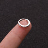 Tassel Metal Inlaid Zircon Geometric Ear Bone Ring And Nose Ring Jewelry