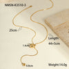 Tassel Metallic Round Bead Necklace Titanium Steel Stainless Steel Geometric Electroplating For Women