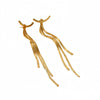 Tassel Titanium Steel Electroplated Earrings