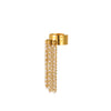 Tassel Titanium Steel Ring Light Luxury Style Electroplating For Women