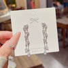 Tassel Water Drop Zircon Earrings Light Luxury Highend Electroplated Jewelry For Women