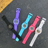 Teenagers Plastic And Silicone Round Dial Electronic Sports Watch Leisure Style Allmatch Couple's Watch