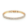 Tennis Bracelet Copper Geometric Electroplating Hiphop Jewelry For Women And Unisex
