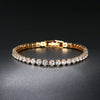 Tennis Bracelet Copper Geometric Electroplating Hiphop Jewelry For Women And Unisex