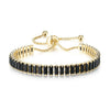 Tennis Bracelet Copper Geometric Style Round Rectangular Unisex