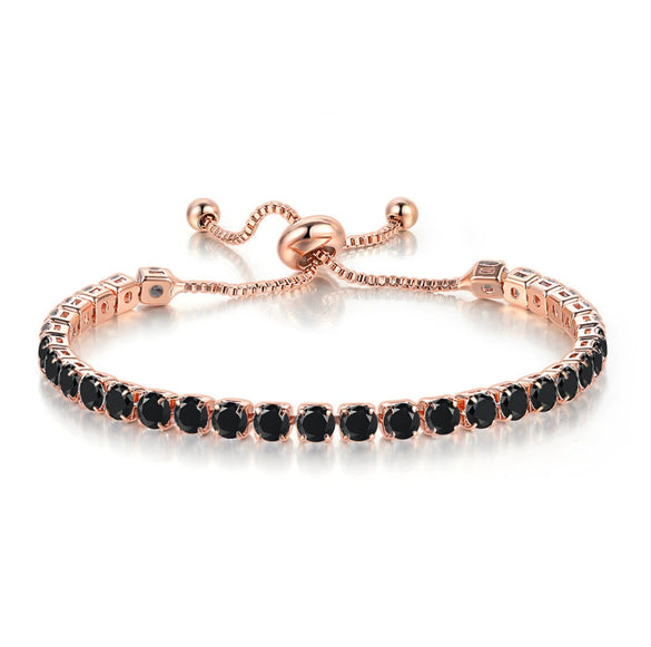 Tennis Bracelet Copper Geometric Style Round Rectangular Unisex