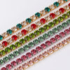 Tennis Bracelet Copper Zircon Geometric Claw Chain Diamond