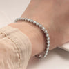 Tennis Chain Bracelet Copper Zircon Geometric Electroplating Jewelry For Men And Women