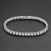 Tennis Chain Bracelet Copper Zircon Geometric Electroplating Jewelry For Men And Women