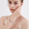 Tennis Chain Bracelet Silver 925 Geometric Simple Electroplated