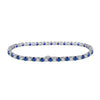 Tennis Chain Bracelet Silver 925 Geometric Simple Electroplated