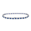 Tennis Chain Bracelet Silver 925 Geometric Simple Electroplated