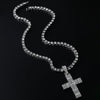 Tennis Chain Hip Hop Necklace Zinc Alloy Diamond