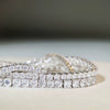 Tennis Chain Moissanite Bracelet 925 Sterling Silver Geometric Style For Men And Women