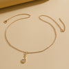 Tennis Racket Necklace Alloy Geometric Punk Retro Electroplated Unisex Micro Inlaid Zircon Clavicle Chain