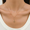 Tennis Racket Necklace Alloy Geometric Punk Retro Electroplated Unisex Micro Inlaid Zircon Clavicle Chain