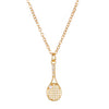 Tennis Racket Necklace Alloy Geometric Punk Retro Electroplated Unisex Micro Inlaid Zircon Clavicle Chain