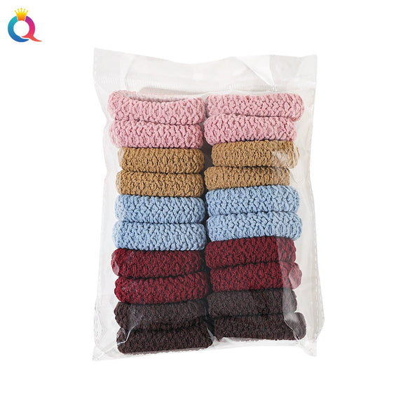 Thickened Handmade High Elastic Cloth Towel Hair Tie Simple Geometric Hair Band Hair Accessory Wholesale