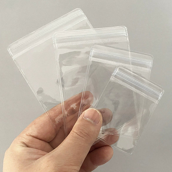Thickened Transparent Pvc Jewelry Bag For Stud Earrings And Necklaces Storage