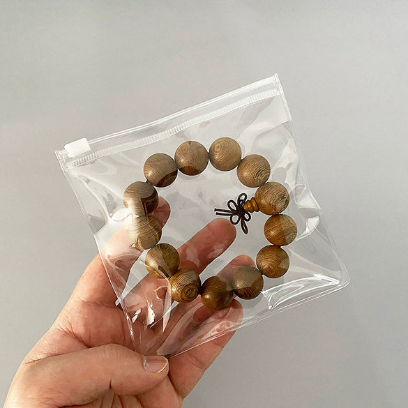 Thickened Transparent Pvc Jewelry Bag For Stud Earrings And Necklaces Storage