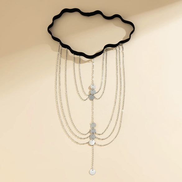 Thigh Chain Leg Chain Elastic Band Alloy Inlaid With Artificial Gemstones And Semiprecious Stones Star Pattern For Women