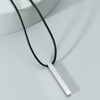 Simple Style Geometric Stainless Steel Titanium Steel Plating Men'S Pendant Necklace