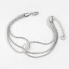 Threelayer Cauliflower Geometric Stainless Steel Bracelet With Pvd Vacuum Furnace Electroplated Gold In Simple Style