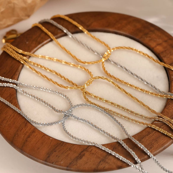 Threelayer Cauliflower Geometric Stainless Steel Bracelet With Pvd Vacuum Furnace Electroplated Gold In Simple Style