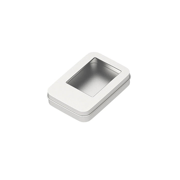 Tinplate Box Frosted Portable Nail Clipper Small Product Window Iron Box Packaging Breast Medal U Disk Commemorative Coin Storage Box