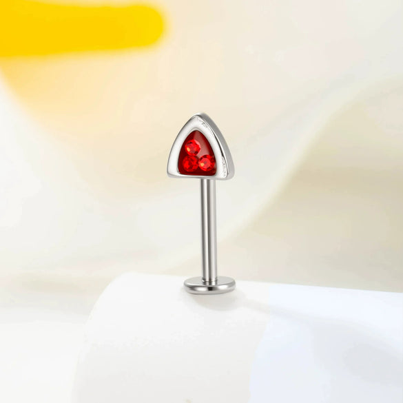 Titanium Alloy Animal Shaped Cat Ear Ear Bone Nail For Cartilage Piercing Set With Diamonds Unisex